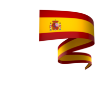Espagne drapeau élément conception nationale indépendance journée bannière ruban png
