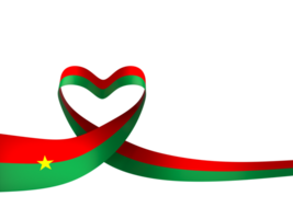 Burkina Faso flag element design national independence day banner ribbon png