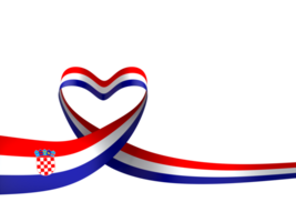 Croatia flag element design national independence day banner ribbon png