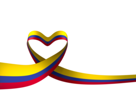 Colombie drapeau élément conception nationale indépendance journée bannière ruban png