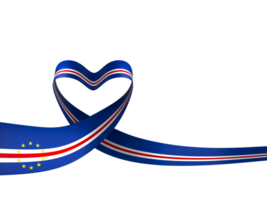 Cabo Verde flag element design national independence day banner ribbon png