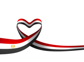 Egypt flag element design national independence day banner ribbon png