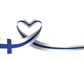 Finland flag element design national independence day banner ribbon png