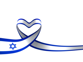 Israël drapeau élément conception nationale indépendance journée bannière ruban png