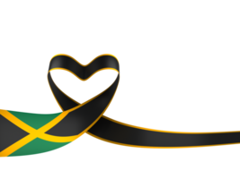 Jamaïque drapeau élément conception nationale indépendance journée bannière ruban png