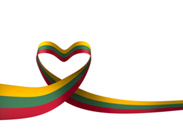 Lithuania flag element design national independence day banner ribbon png