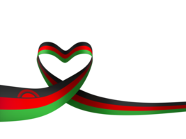 Malawi flag element design national independence day banner ribbon png