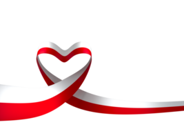 Poland flag element design national independence day banner ribbon png