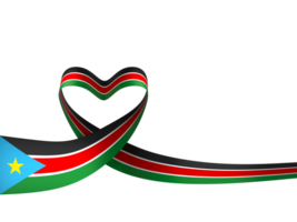 South Sudan flag element design national independence day banner ribbon png