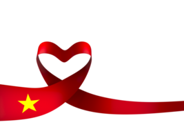 Vietnam bandiera elemento design nazionale indipendenza giorno bandiera nastro png