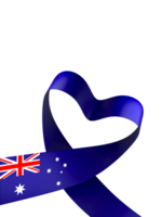 Australia flag element design national independence day banner ribbon png