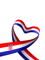 Croatia flag element design national independence day banner ribbon png