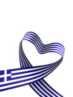 Greece flag element design national independence day banner ribbon png