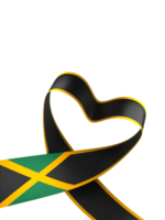 Jamaica flag element design national independence day banner ribbon png