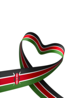 Kenya flag element design national independence day banner ribbon png