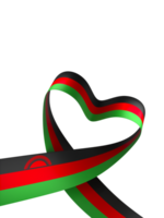 Malawi flag element design national independence day banner ribbon png