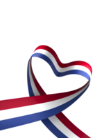 Netherlands flag element design national independence day banner ribbon png