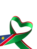 Namibia flag element design national independence day banner ribbon png