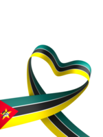 Mozambique flag element design national independence day banner ribbon png