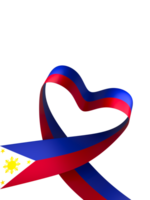 Philippines flag element design national independence day banner ribbon png