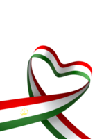 Tajikistan flag element design national independence day banner ribbon png