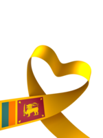 Sri Lanka flag element design national independence day banner ribbon png