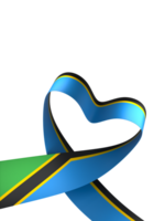 Tanzania flag element design national independence day banner ribbon png