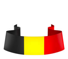 Belgium flag element design national independence day banner ribbon png