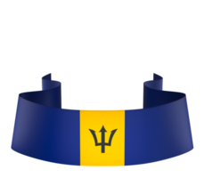 Barbados flag element design national independence day banner ribbon png