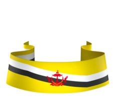 Brunei bandera elemento diseño nacional independencia día bandera cinta png