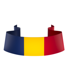 Tschad Flagge Element Design National Unabhängigkeit Tag Banner Band png