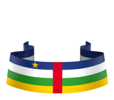 Central African Republic flag element design national independence day banner ribbon png