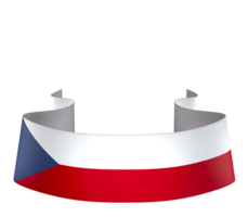 Czech Republic flag element design national independence day banner ribbon png