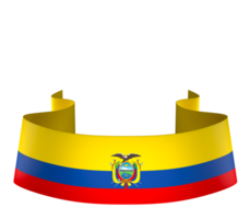 Equador bandeira elemento Projeto nacional independência dia bandeira fita png