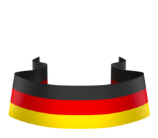 Germany flag element design national independence day banner ribbon png