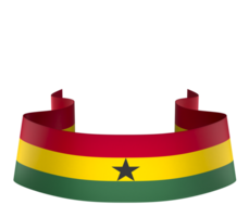 Ghana bandera elemento diseño nacional independencia día bandera cinta png