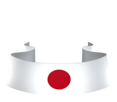 Japón bandera elemento diseño nacional independencia día bandera cinta png