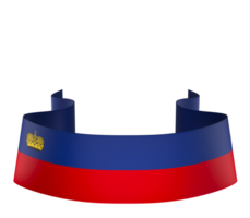 Liechtenstein flag element design national independence day banner ribbon png