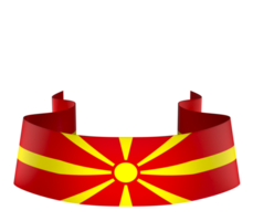 nord macedonia bandiera elemento design nazionale indipendenza giorno bandiera nastro png