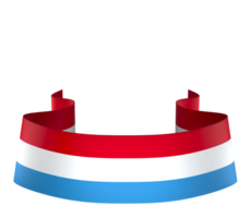 Luxembourg flag element design national independence day banner ribbon png