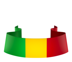 Mali flag element design national independence day banner ribbon png