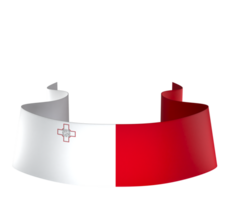 Malta Flagge Element Design National Unabhängigkeit Tag Banner Band png