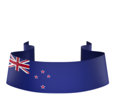 New Zealand flag element design national independence day banner ribbon png