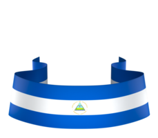 Nicaragua drapeau élément conception nationale indépendance journée bannière ruban png