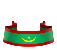 Mauritania flag element design national independence day banner ribbon png