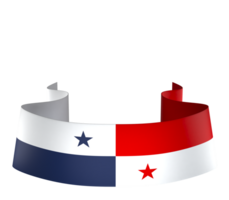 Panama flag element design national independence day banner ribbon png