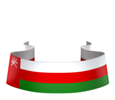 Oman bandiera elemento design nazionale indipendenza giorno bandiera nastro png