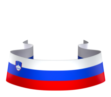 Slovenia flag element design national independence day banner ribbon png