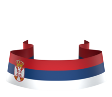 serbia flagga element design nationell oberoende dag baner band png