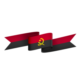 angola bandera elemento diseño nacional independencia día bandera cinta png